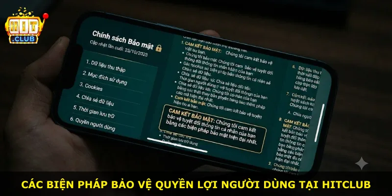 Các biện pháp bảo vệ quyền lợi người dùng tại Hitclub