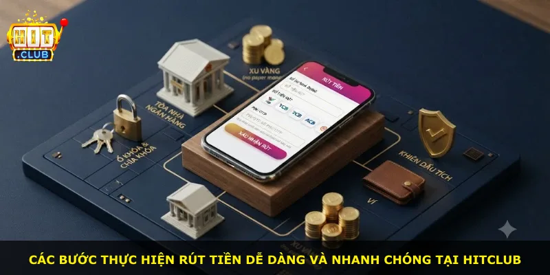 Các bước thực hiện rút tiền dễ dàng và nhanh chóng tại Hitclub