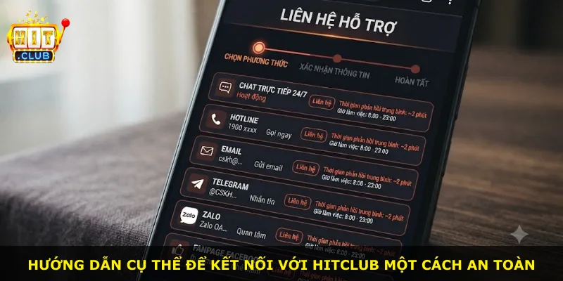 Hướng dẫn cụ thể để kết nối với Hitclub một cách an toàn