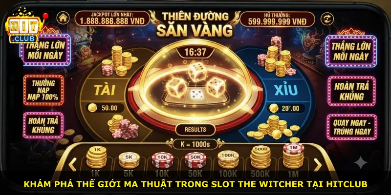 Khám phá thế giới ma thuật trong slot The Witcher tại Hitclub