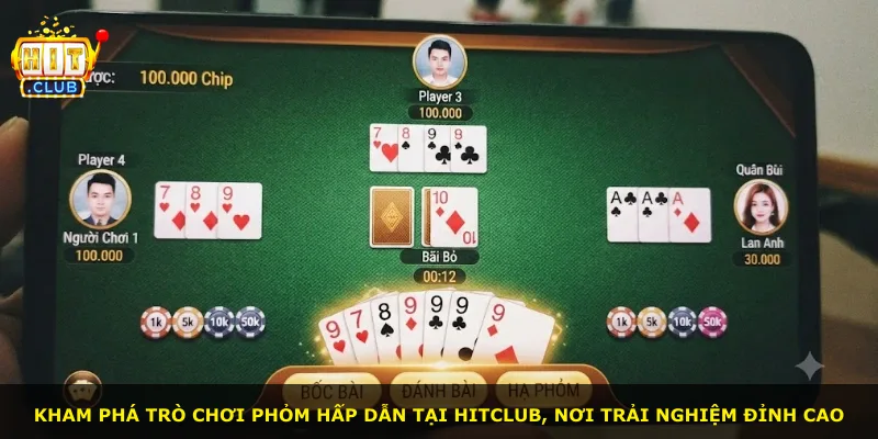 Kham phá trò chơi phỏm hấp dẫn tại Hitclub, nơi trải nghiệm đỉnh cao