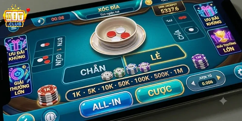 Xóc Đĩa Mini Hitclub Chơi Vui Mỗi Ngày, Thưởng Hấp Dẫn Dễ Trúng